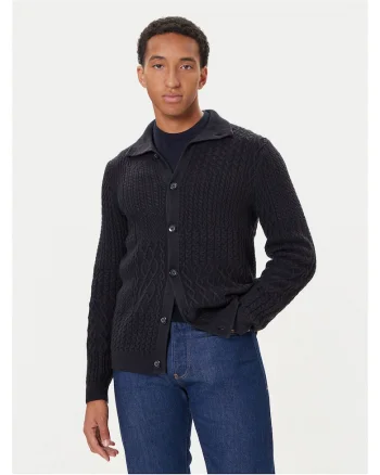 Cardigan barbatesc  bleumarin