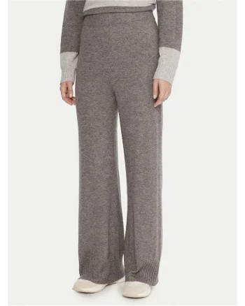 Pantaloni dama,  tricot, gri,