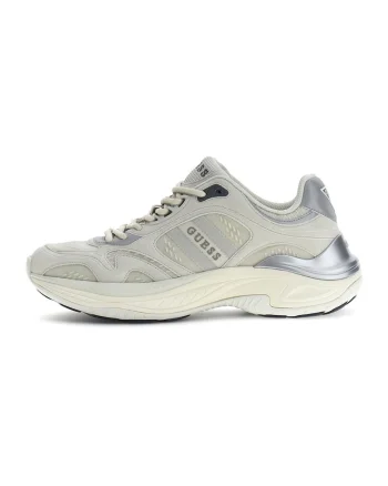 Pantofi sport cu imprimeu logo, Gri deschis