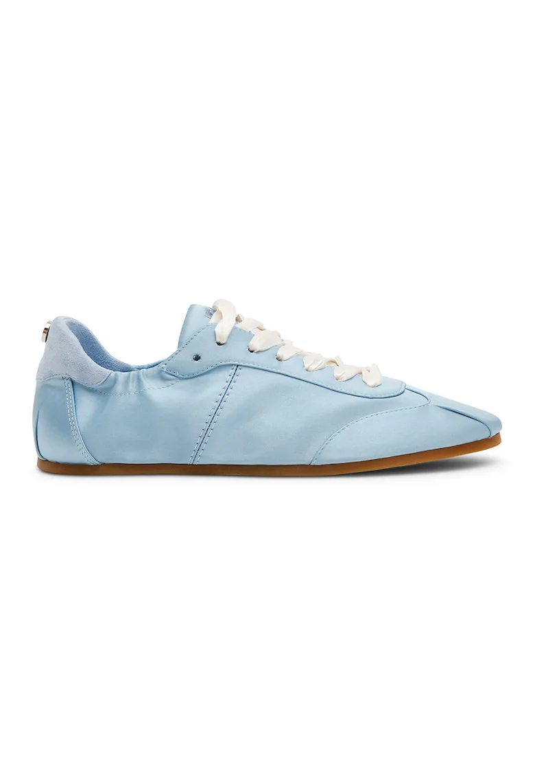 Pantofi sport low-cut cu aspect satinat Artiste, Albastru deschis