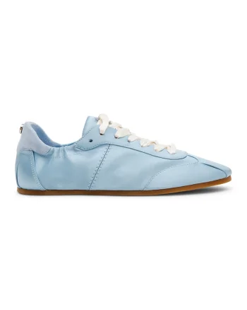 Pantofi sport low-cut cu aspect satinat Artiste, Albastru deschis
