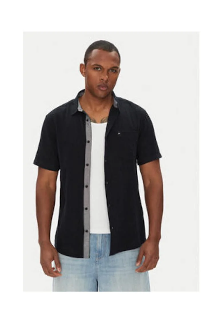 Camasa barbati  bumbac, negru, Negru