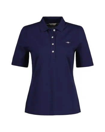 Tricou polo din bumbac, Bleumarin