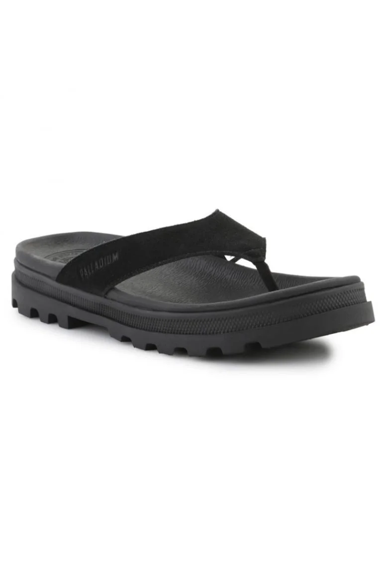 Slapi  Dunelite, dama, negru, piele naturala