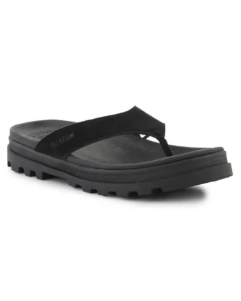 Slapi  Dunelite, dama, negru, piele naturala