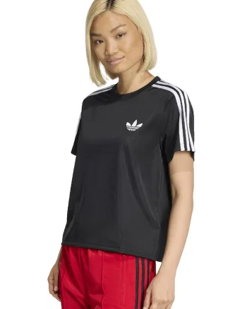 Tricou regular fit cu decolteu la baza gatului, Alb/Negru