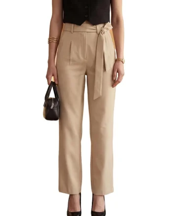 Pantaloni dama  bej natural, Bej Natural