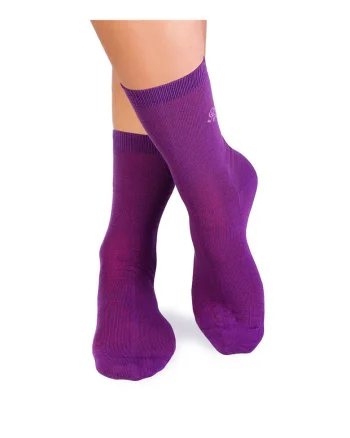 Sosete bumbac organic 98% COTTON RICH Violet