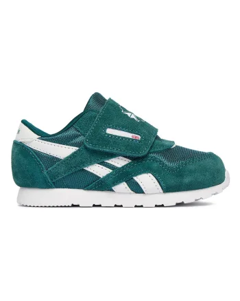 Pantofi copii,  piele naturala, verde, cu velcro