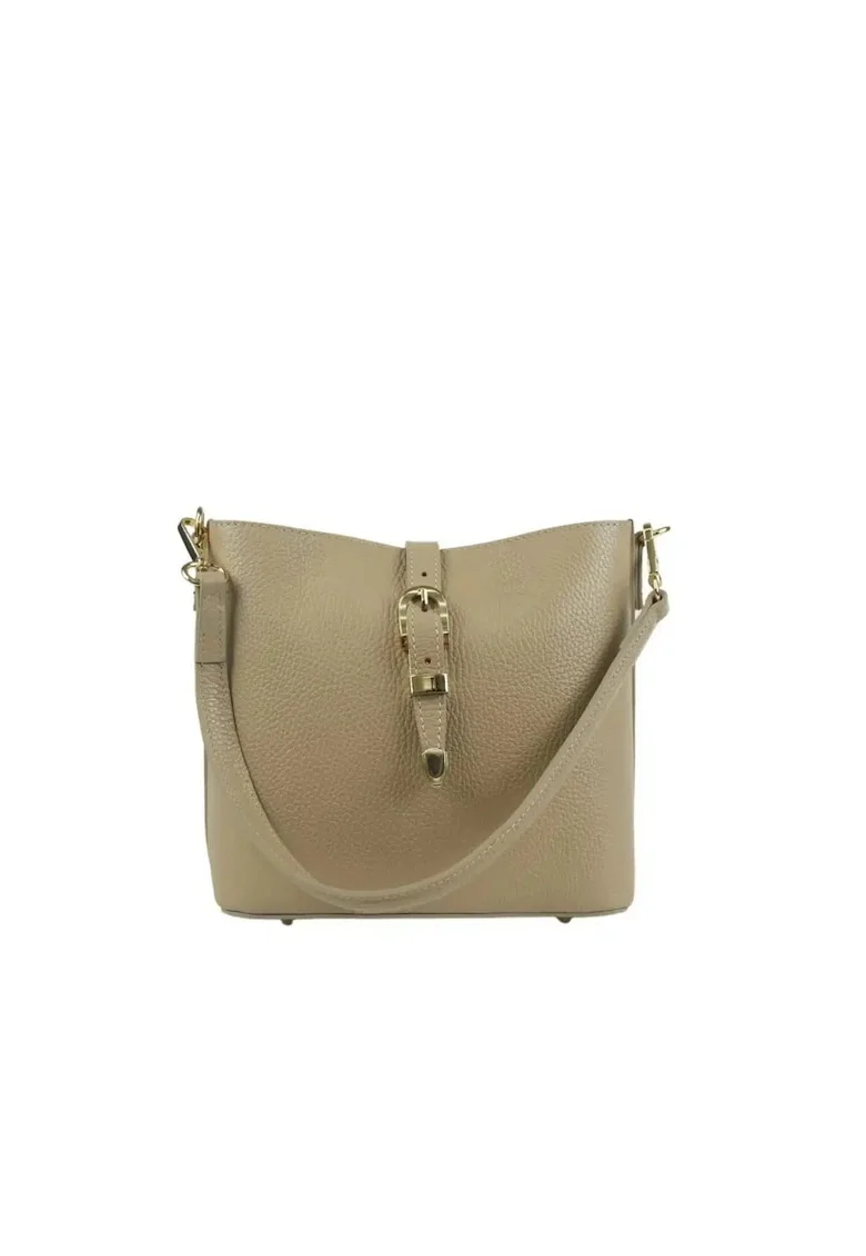 Geanta dama din piele naturala  Viviana, Maro taupe, 21 x 20 x 11 cm