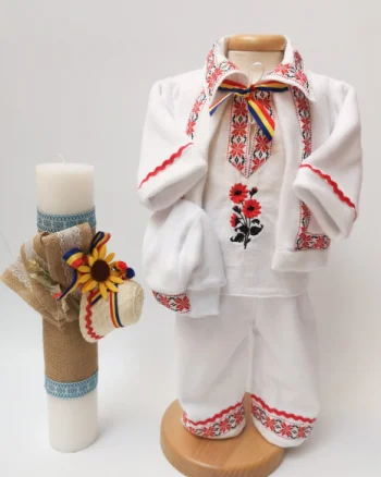 Set Traditional Botez - Costumas baiat Lumanare baiat 2