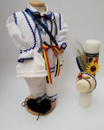 Set Traditional Botez - Costumas baiat Lumanare baiat  3