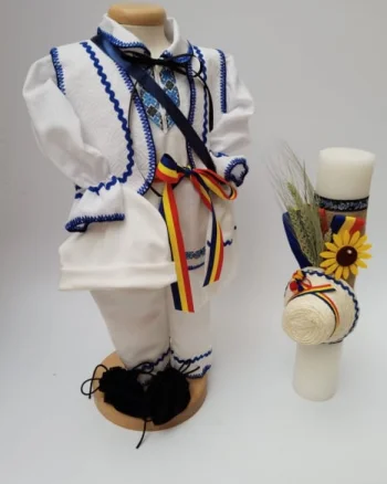 Set Traditional Botez - Costumas baiat Lumanare baiat  3