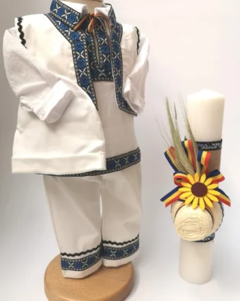 Set Traditional Botez - Costumas baiat Lumanare baiat  Ludovic