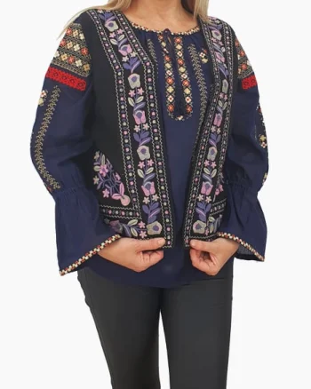 Vesta brodata cu model traditional Suzi 3