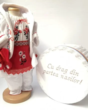 Set Traditional Botez  Fetita - Costumas + Cutie trusou
