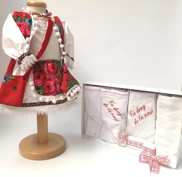 Set Traditional Botez Fetita - Costumas + Trusou 4