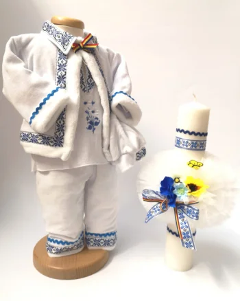 Set Traditional Botez Baiat - Costumas + Lumanare