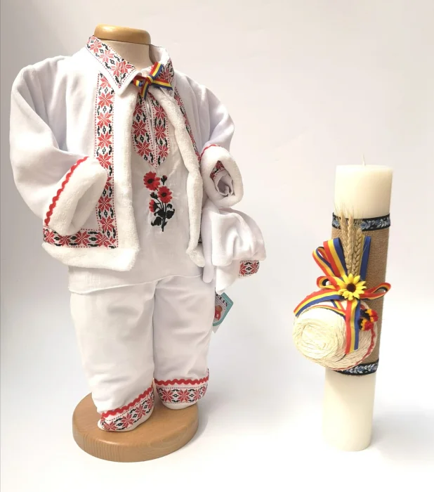 Set Traditional Botez Baiat - Costumas + Lumanare 2