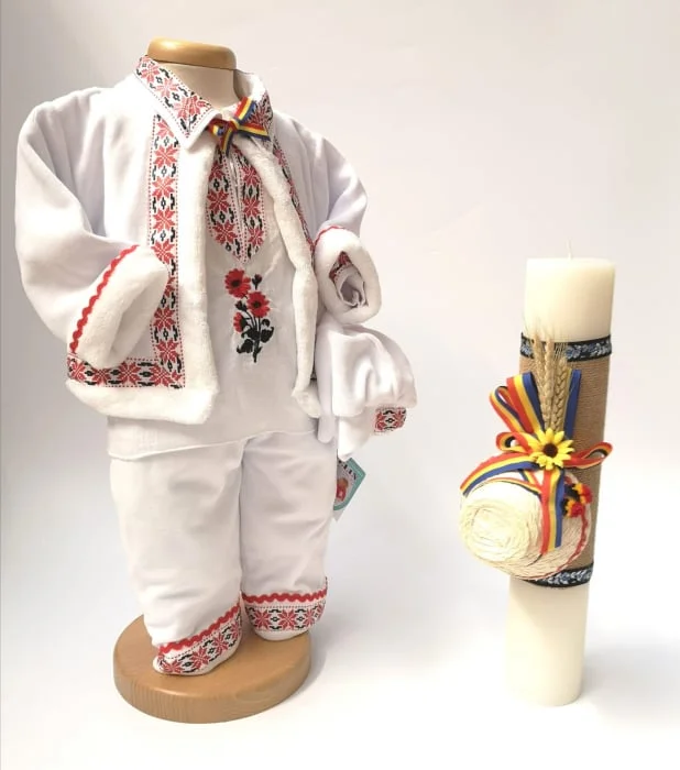 Set Traditional Botez Baiat - Costumas + Lumanare 2