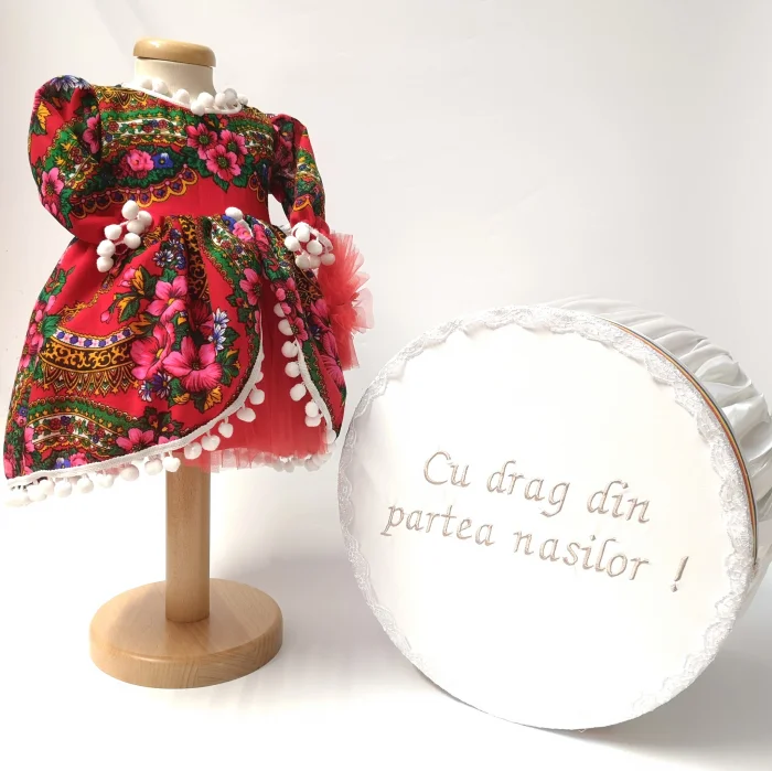 Set Traditional Botez  Fetita - Costumas + Cutie trusou - TUL 2