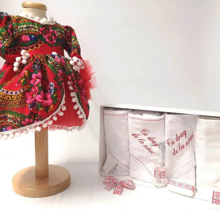 Set Traditional Botez Fetita - Costumas + Trusou - TUL 2