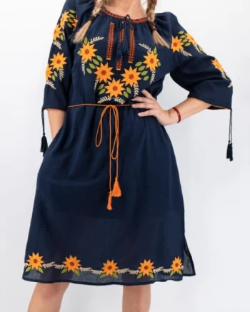Rochie Traditionala Floarea Soarelui 11