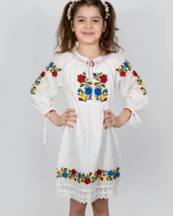 Rochie traditionala fetite Lacramioara