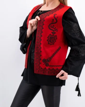Vesta brodata cu model traditional Constantina 2