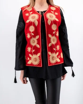 Vesta brodata cu model traditional Constantina 5