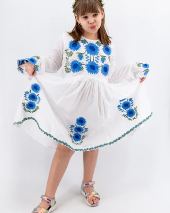 Rochie traditionala fetite Fiorela 4