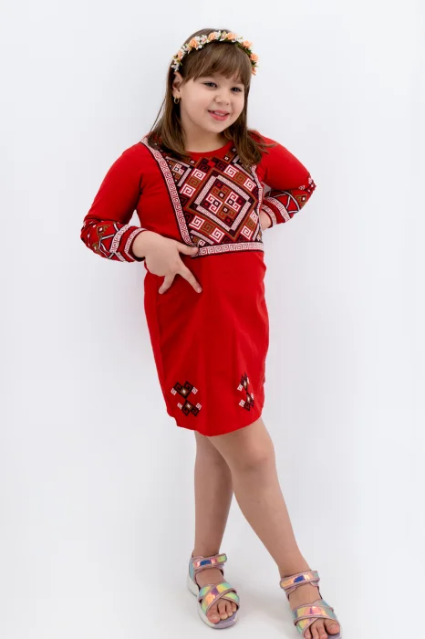 Rochie traditionala fetite Roza