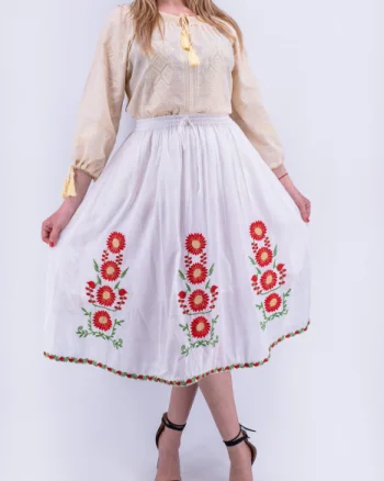 Fusta stilizata cu motive florale - Ionelia 5