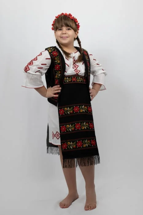 Costum Vesta, brau si fota fetita