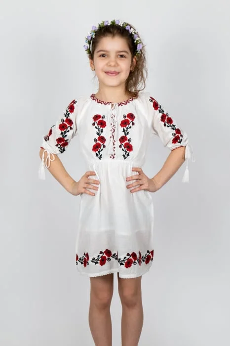 Rochie traditionala fetite Aliona 2
