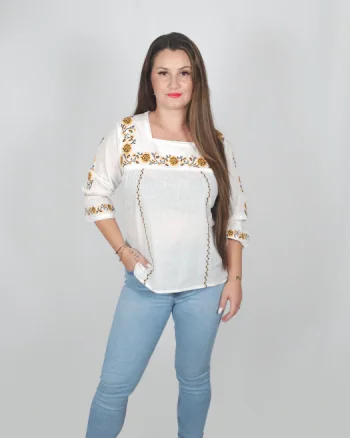 Bluza   Ie Traditionala cu flori 4