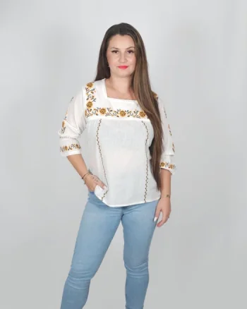 Bluza   Ie Traditionala cu flori 4