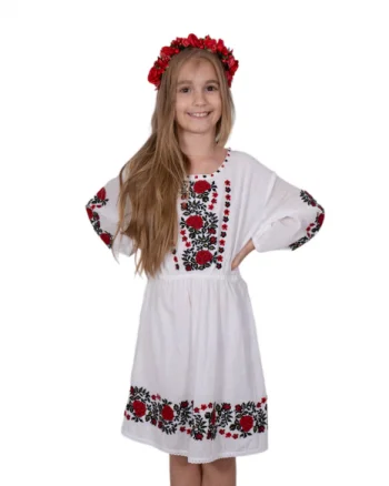 Rochie traditionala fetite Elina