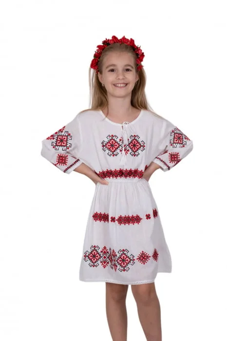 Rochie traditionala fetite Sandrina