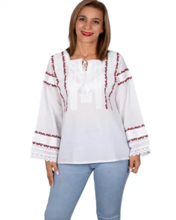 Bluza   Ie Traditionala cu flori 6