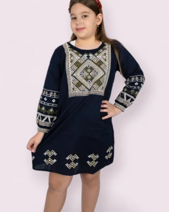 Rochie traditionala fetite Roza 4