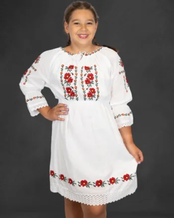 Rochie traditionala fetite Maricica