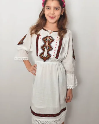 Rochie traditionala fetite Zoe 2