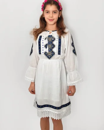 Rochie traditionala fetite Zoe 4