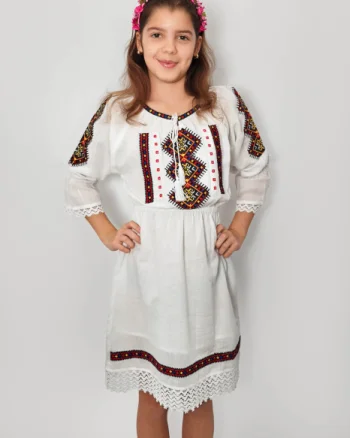 Rochie traditionala fetite Zoe 5