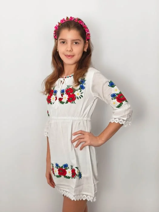 Rochie traditionala fetite Anca