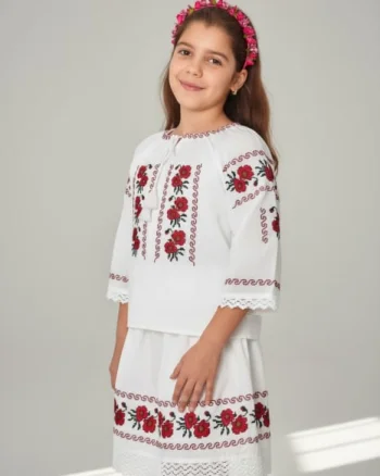 Compleu traditional fetite Eliana 3