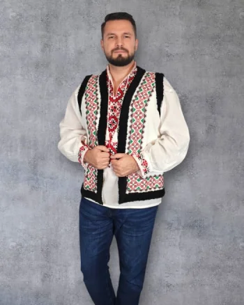 Vesta brodata traditional Dorin