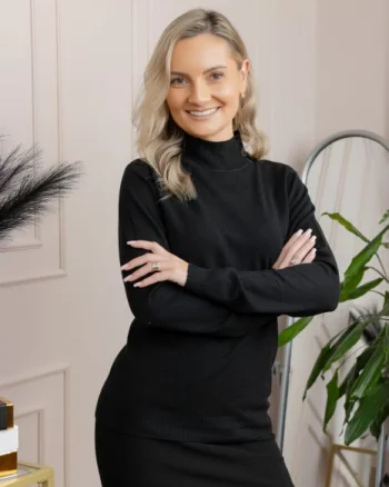 Pulover Ellen din tricot subtire cu guler inalt - Negru