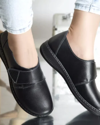 Pantofi dama casual Negru din piele naturala Felicy